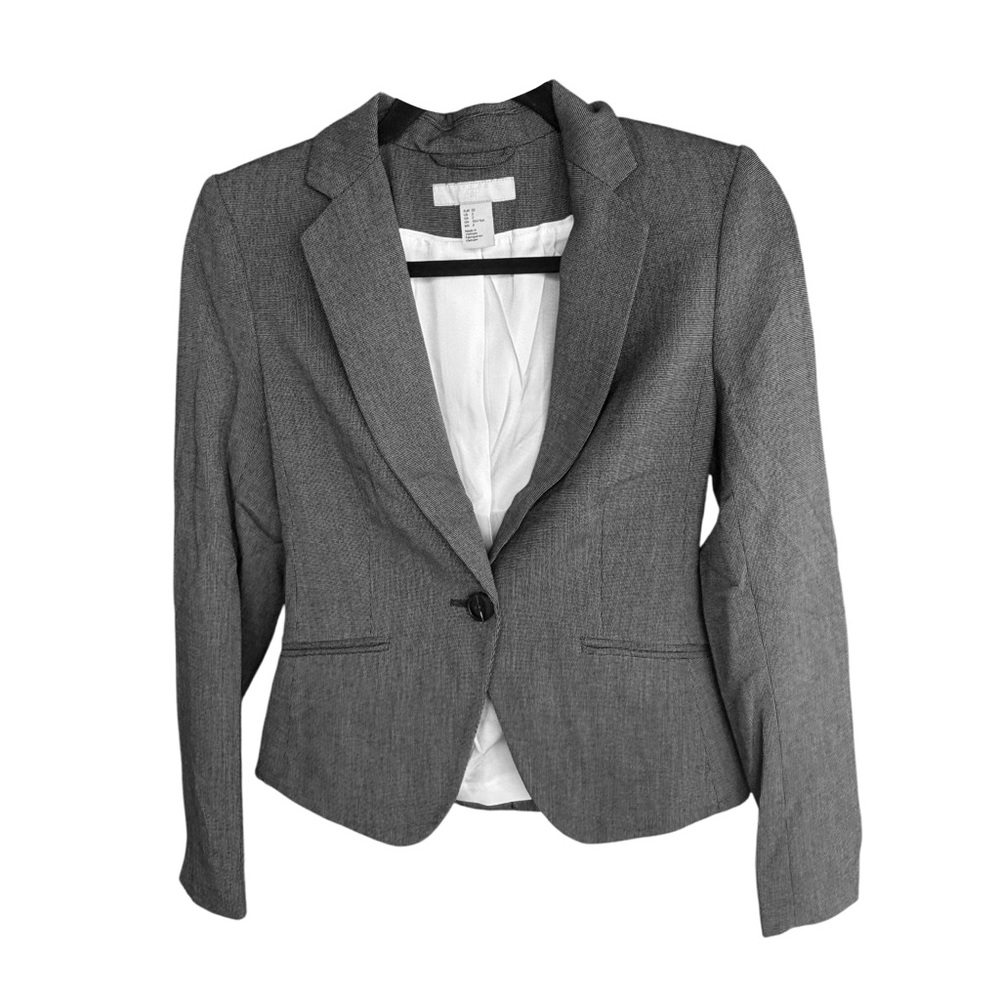 H&M Grey & White Blazer